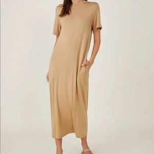 Solid tee dress